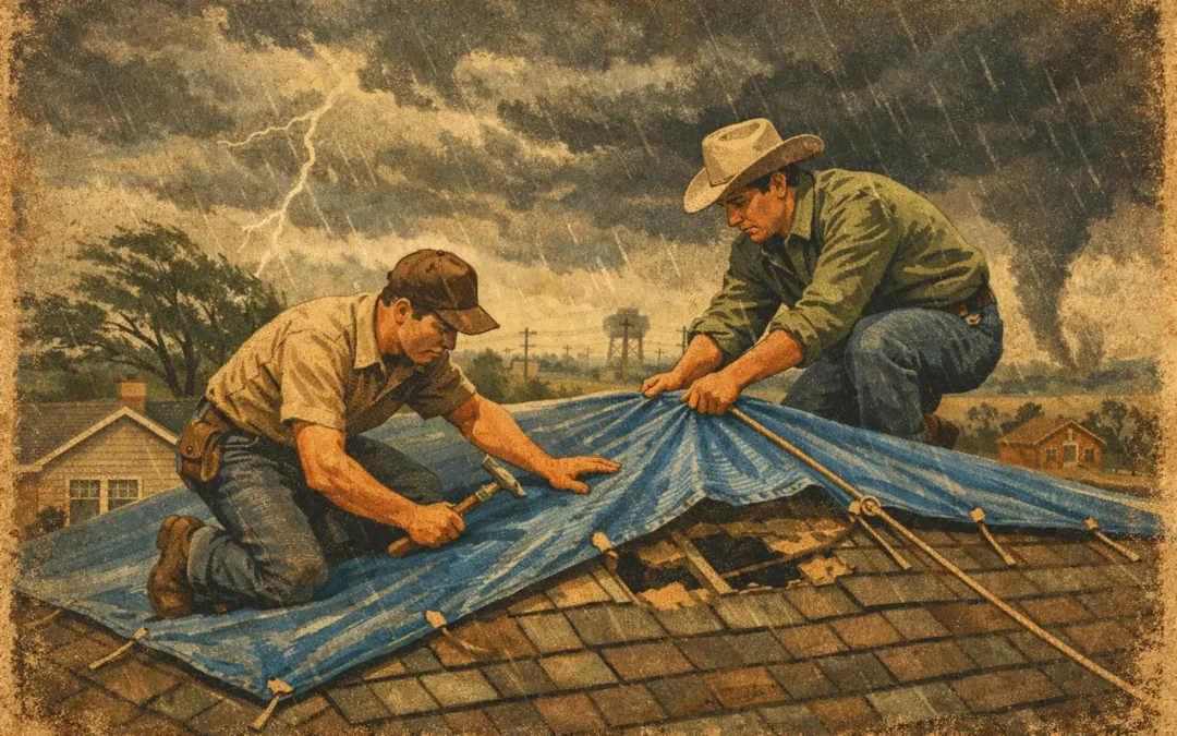 Emergency Roof Tarp Instructions for North Texas