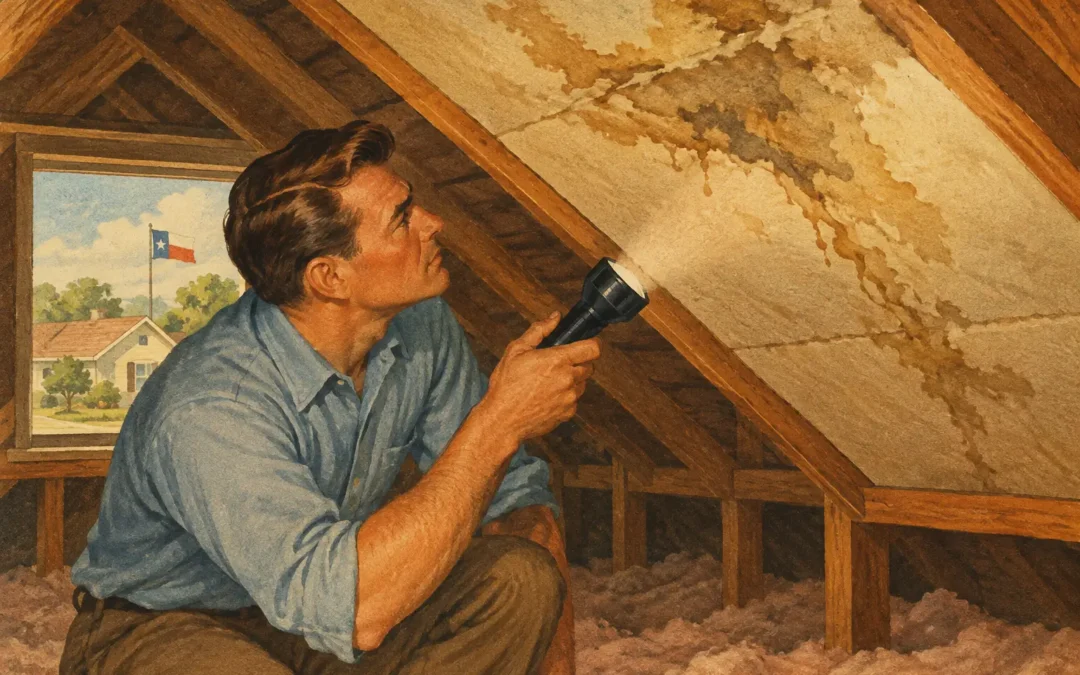 How to Inspect Attic Leak Stains in Texas Homes